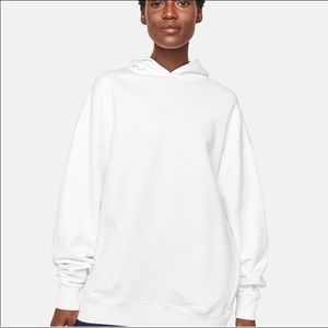 ST.V O.V oversized white hoodie